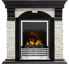 Каминокомплект Dimplex Dublin - Венге / Сланец белый с очагом Flagstaff