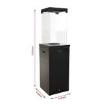 Нагреватель газовый Kratki PATIO/LIGHT, черная сталь – вид 3
