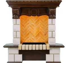 Портал Dimplex Pierre Luxe угловой - Темный дуб / Шампань (Cassete 400)