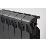 Радиатор биметаллический RIFAR MONOLIT 500 RAL 7012 12 секц. бок. – вид 2