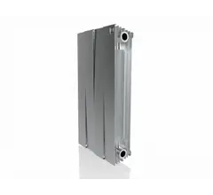 Биметаллический радиатор Royal Thermo PianoForte 500 new/Silver Satin - 4 секц.