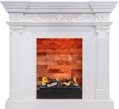 Каминокомплект Dimplex Amalfi - Белый дуб с очагом Cassette 400 LNH-INT (с дровами)