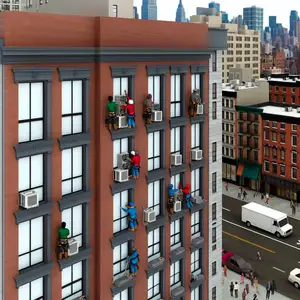 Установка климатической техники в многоэтажных домах