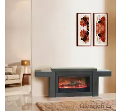 Каминокомплект Glenrich ЕВРОПА Delux R 86 венге c топкой RONDO 86