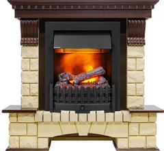 Каминокомплект Dimplex Pierre Luxe - Темный дуб / Шампань (Высота 1050мм) с очагом Danville Black FB2