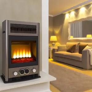 Газовый обогреватель каминного типа 4,2 кВт: эффективный обогрев