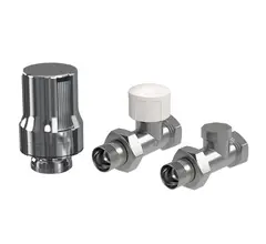 Набор термостатический ROYAL THERMO угловой (хром), 1/2"