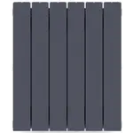 Радиатор биметаллический RIFAR SUPReMO 500 RAL 7012 06 секц. бок. – вид 1