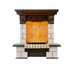 Каминокомплект Dimplex Pierre Luxe - Темный дуб / Шампань (Высота 975мм) с очагом Cassette 400 NH