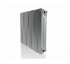 Биметаллический радиатор Royal Thermo PianoForte 500 new/Silver Satin - 8 секц.