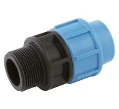 Муфта Джилекс ПНД переходная с наружной резьбой 25 х 1/2" (30 шт. в уп.)