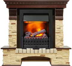 Каминокомплект Dimplex Pierre Luxe - Темный дуб / Сланец (Высота 1005мм) с очагом Danville Black FB2