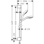 Душевой гарнитур Hansgrohe Croma Select E белый/хром (26582400) – вид 3