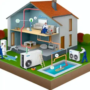 Геотермальный тепловой насос De Dietrich GSHP 12 MR/B200GSHL