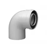 Колено коаксиальное Baxi 90 полипропиленовое, диам. 80/125 для конденсационных котлов – вид 1