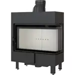 Топка Kratki LUCY 14кВт, 848мм, угловое стекло справа, черная футеровка – вид 2