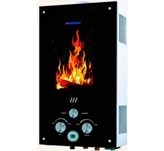 Газовый проточный водонагреватель Edisson Flame F 20 GD (костер)