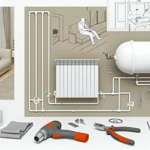 Процесс установки расширительного бака на отопление