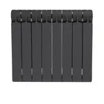 Радиатор биметаллический RIFAR MONOLIT 500 RAL 7012 08 секц. бок. – вид 2