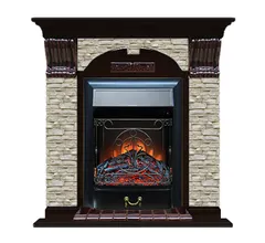 Каминокомплект Glenrich АРОЧНЫЙ ГО венге c топкой MAJESTIC BL