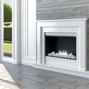 Портал Royal Flame Avignon - Белый / Сланец серый