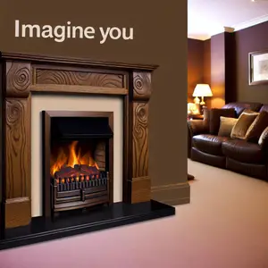 Портал Royal Flame Chester Wood - Темный дуб для интерьера